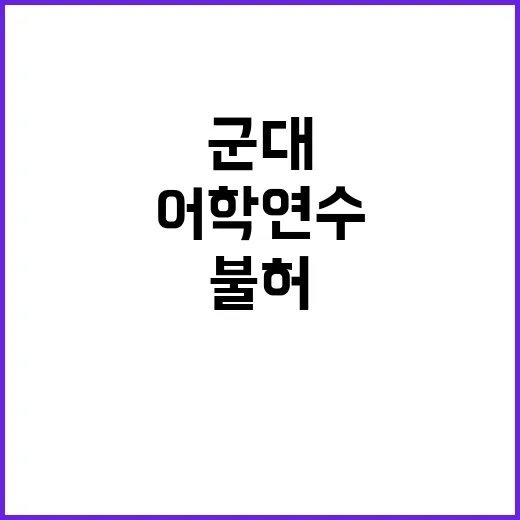 군대 회피 어학연수…