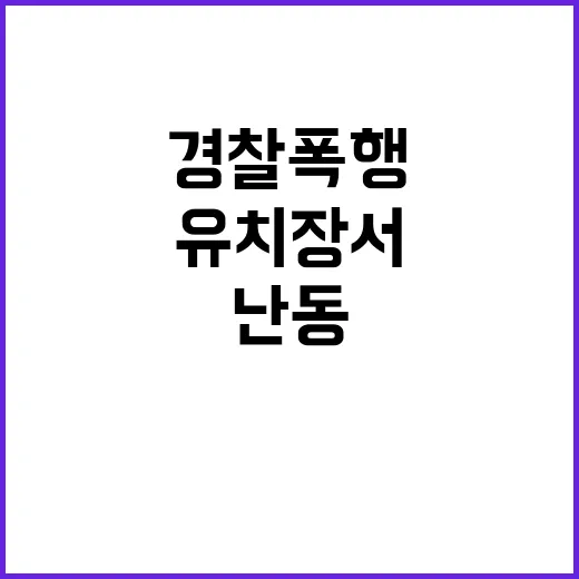 경찰 폭행 60대男…