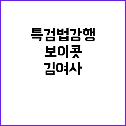 김 여사 특검법 강…