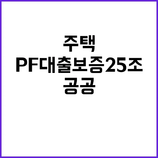 공공주택 신청 12만호 돌파 PF 대출보증 25조!