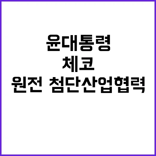 윤 대통령·체코 대통령 원전·첨단산업 협력 회담