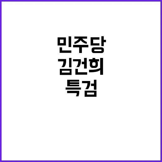 김건희 의혹 민주당…