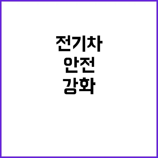 전기차 안전 강화! 조달청 공공부문 대혁신