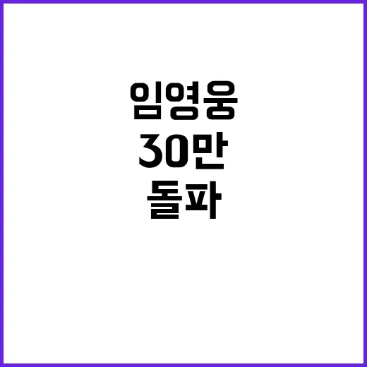 임영웅 기록 30만 관객 85억 매출액 돌파!