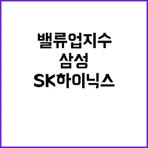 코리아 밸류업 지수 삼성 SK하이닉스 현대차 등 포함