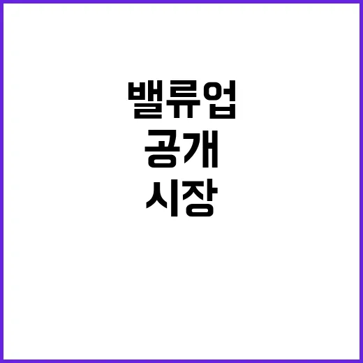 밸류업 대책 시장 불신 불확실성 제거 방안 공개!