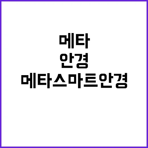 메타 스마트안경 애…