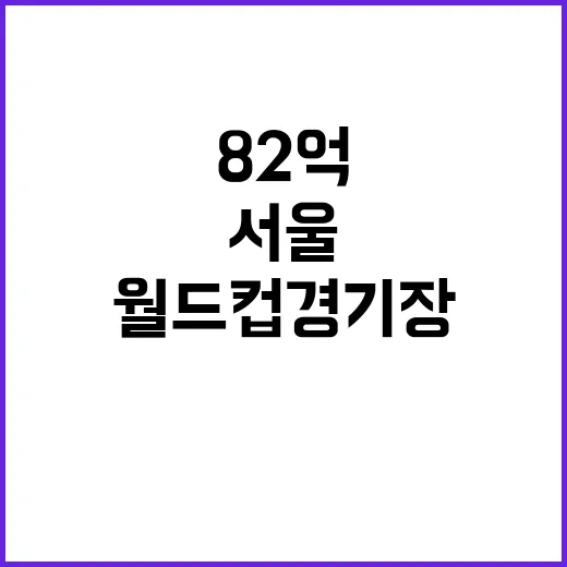 서울월드컵경기장 수익 82억 잔디비용 2.5억