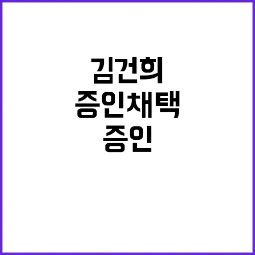 국회 증인 채택 김…