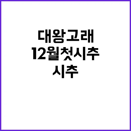 대왕고래 12월 첫 시추 위치 공개!