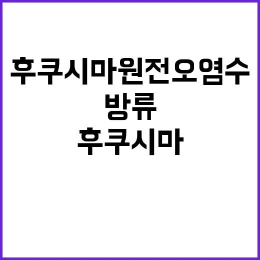 후쿠시마 원전 오염수 9차 방류 시작