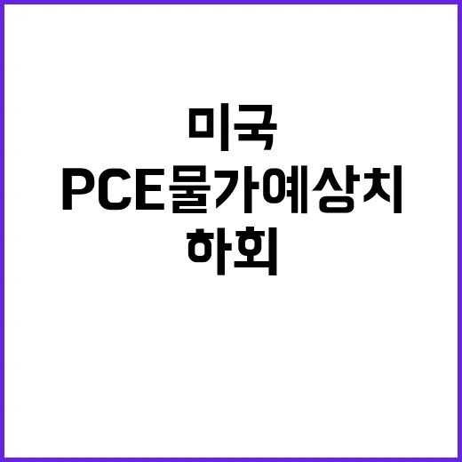 8월 PCE 물가 예상치 하회! 미국 경제 변화?