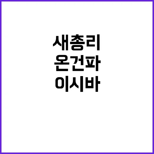 새 총리 이시바 비주류 온건파의 출현