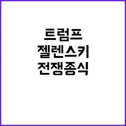 젤렌스키트럼프 회담…