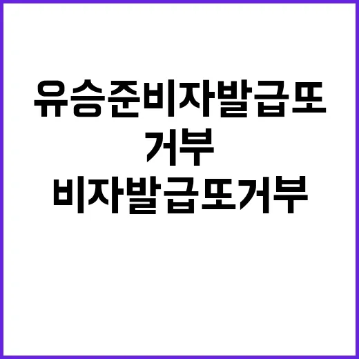 유승준 비자발급 또…