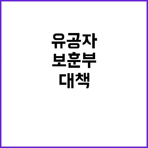 보훈부 유공자 채무조정 대책 발표!