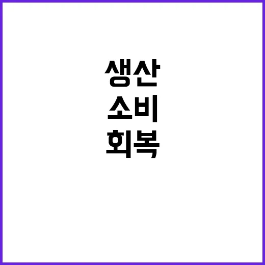 생산 반등 소비 급…