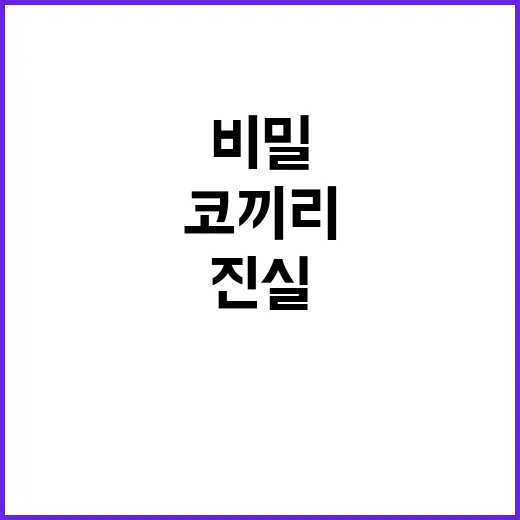 코끼리 비밀 모두가 궁금해하는 진실