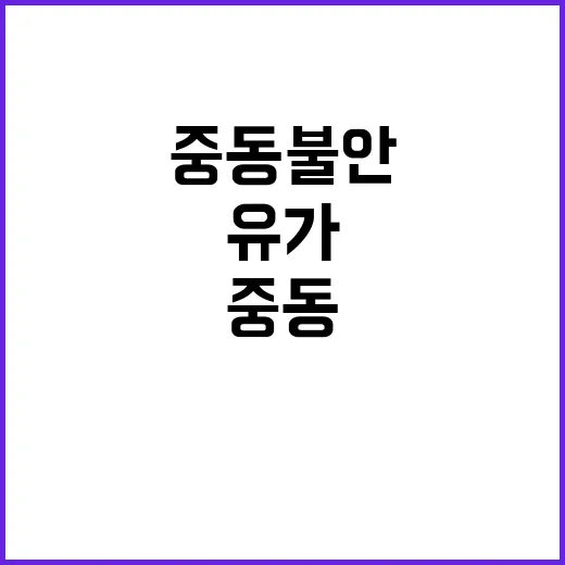 중동 불안 유가·증…