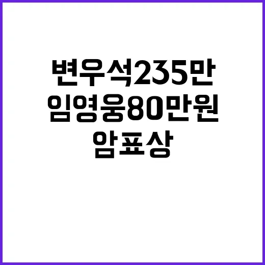 암표상 체포 변우석 235만 임영웅 80만 원