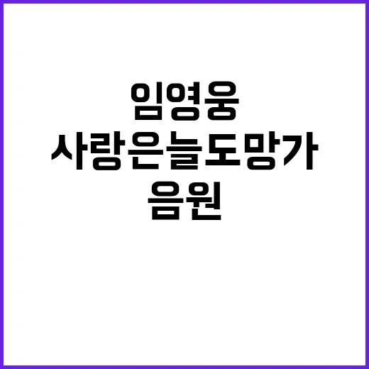 임영웅 사랑은 늘 도망가 음원영상 대기록! 9000만뷰 눈앞!