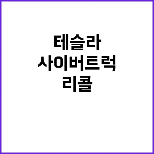 사이버트럭 리콜 테…