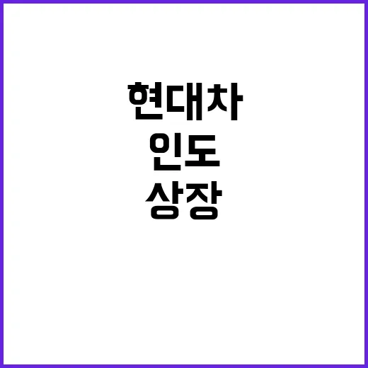 현대차 인도 증시 …