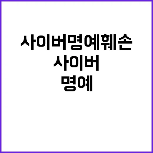 사이버 명예훼손 급…