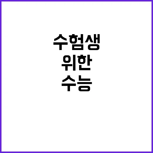 수능 날씨 변화 수…