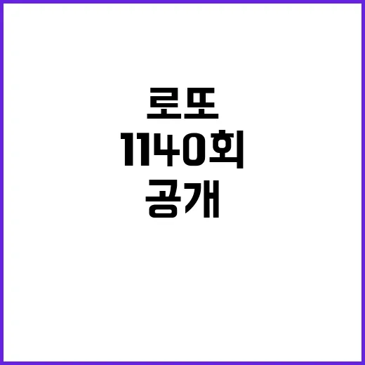 1140회 로또 당첨자 12명! 꿈의 1등 당첨액 공개