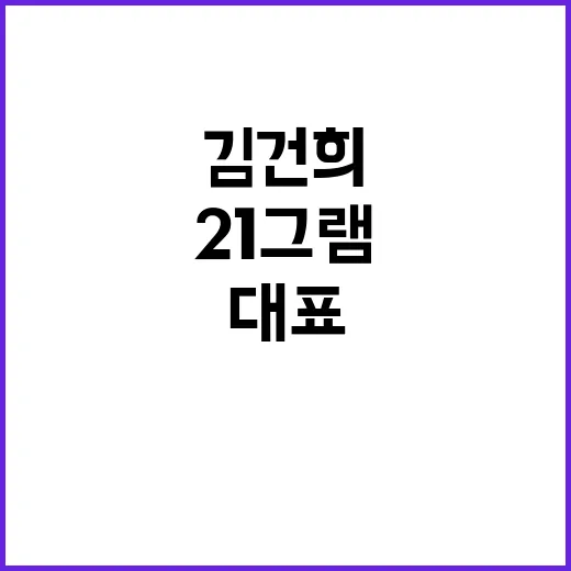 김건희 21그램 대…