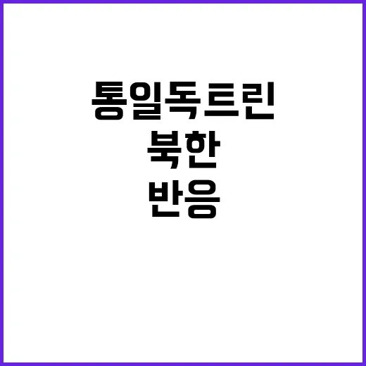 통일 독트린 북한 반응과 남북 관계의 향방은?