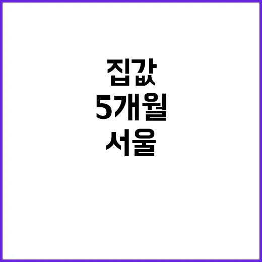 서울 학군 인기 집값 5개월 만에 3억 급등