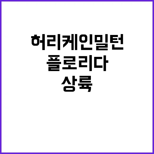 허리케인 밀턴 상륙…