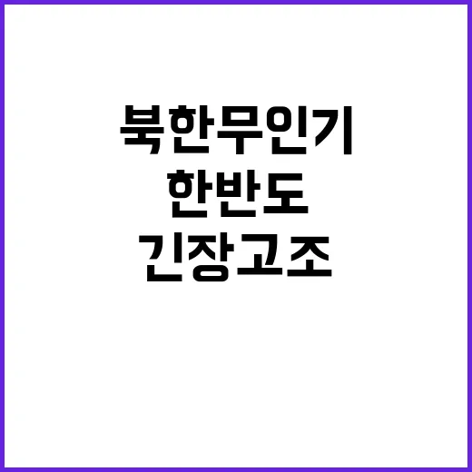 북한 무인기 침투 경고 한반도 긴장 고조!