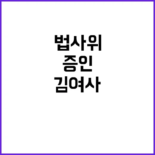 법사위 김 여사 공…