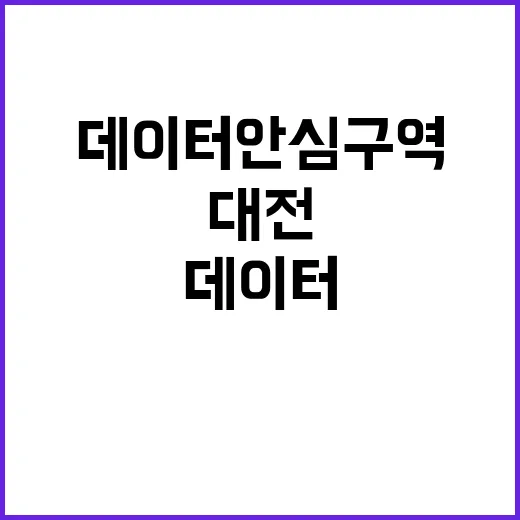 데이터안심구역 기회 대전에서 경험해보세요!