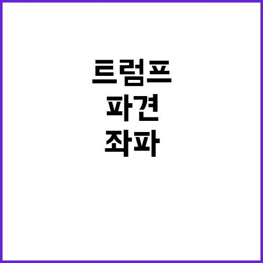 트럼프 급진좌파 발…