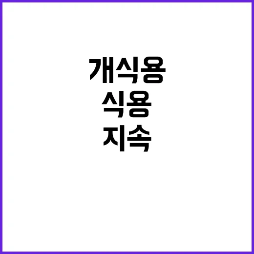 개식용 중단 식약처…