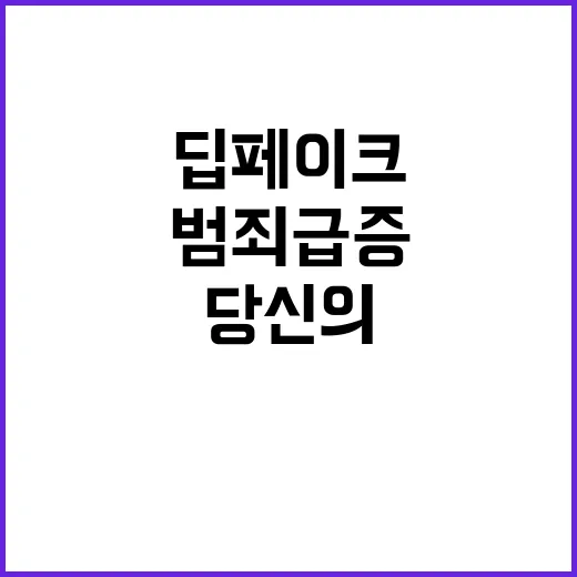 딥페이크 범죄 급증…