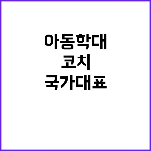 국가대표 출신 코치 초교 농구 제자 아동학대 의혹