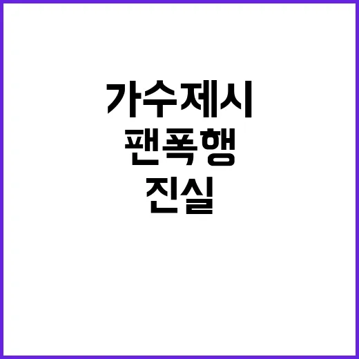 가수 제시 경찰 출석 팬 폭행 진실은?