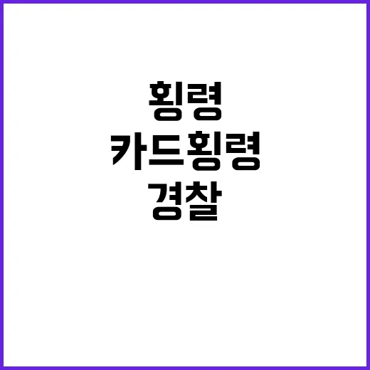 교통카드 횡령 스캔…