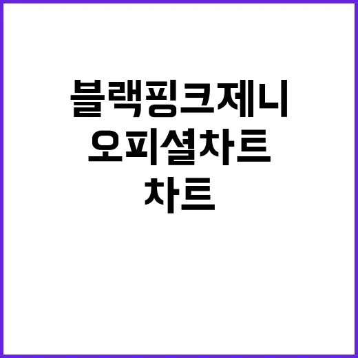 블랙핑크 제니 오피셜 차트 진입! 감동의 기록!