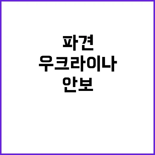 나토 우크라이나 안보협력 강화 논의! 대표단 파견?