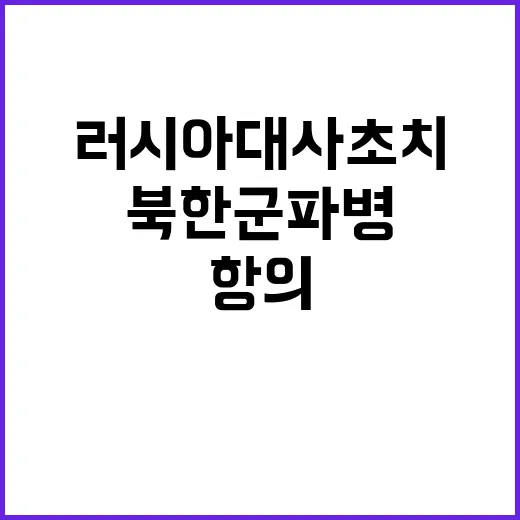 러시아대사 초치 북…