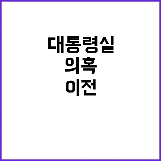 대통령실 이전 의혹 감사원장의 역할과 의문점 집중 조명!