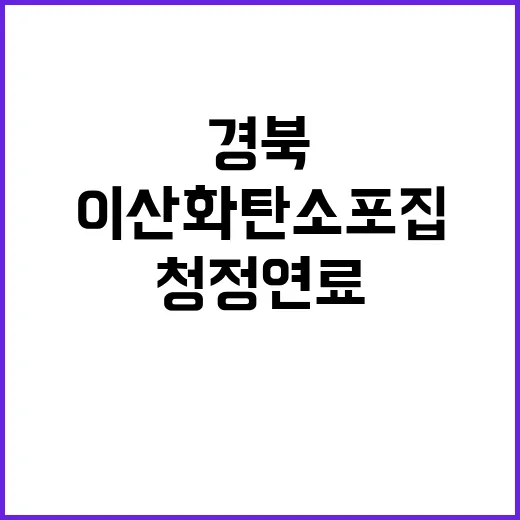 경북의 이산화탄소 …