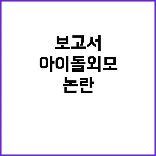 하이브 아이돌 외모 논란 보고서 파문 속 국감 입장문 발표