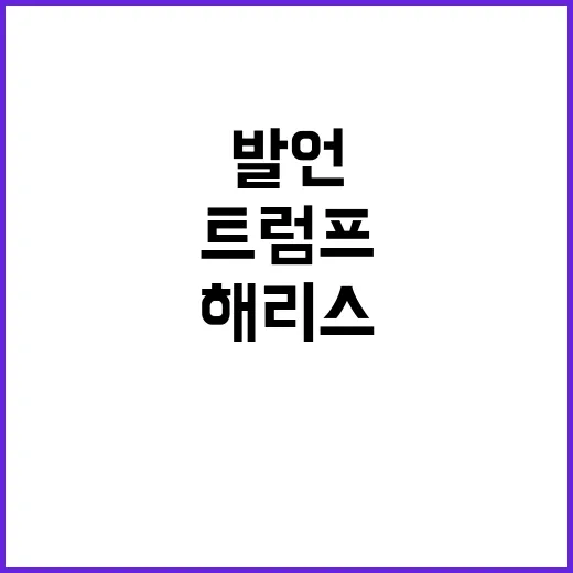 해리스 논란 트럼프 파시스트 발언의 파장